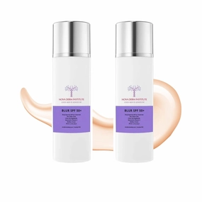 Blur SPF 50 Daily Mineral Facial Sunscreen Tinted Moisturizer with SPF Lightweight Fast-absorbing Sunblock Derm recommended Sun care Protector Solar con Color 1.7 fl oz (2 pack)
