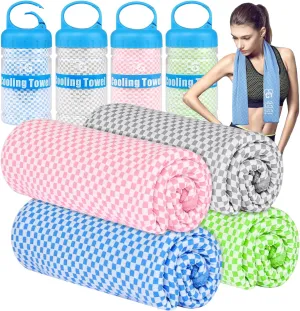 BOGI Cooling Towels for Neck and Face, Soft Breathable Cool Towel for Instant Cooling Stay Cool for Yoga, Sport, Gym, Camping, Running & More Activities