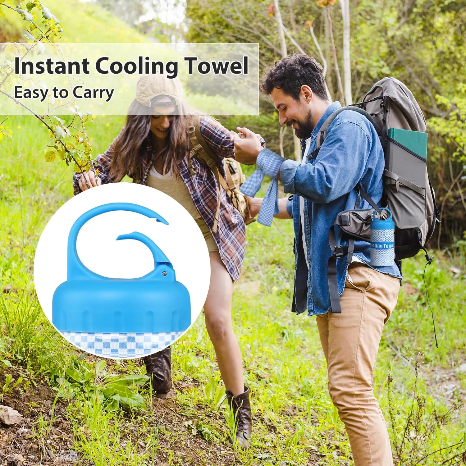 BOGI Cooling Towels for Neck and Face, Soft Breathable Cool Towel for Instant Cooling Stay Cool for Yoga, Sport, Gym, Camping, Running & More Activities
