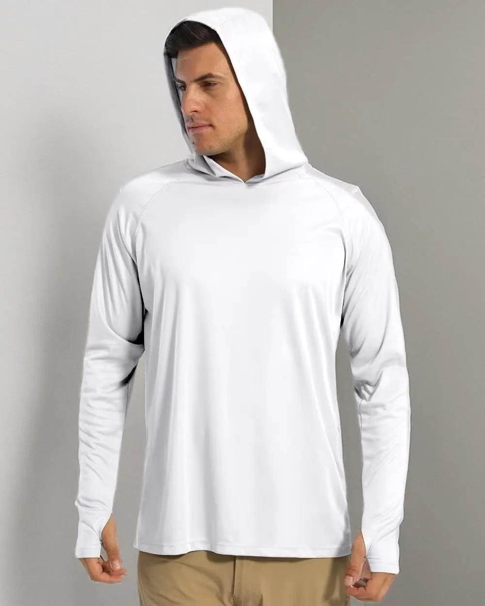 Boladeci Men's UPF 50  Sun Protection Lightweight Hoodie Shirts Long Sleeve Fishing Shirts SPF UV Hiking Swim