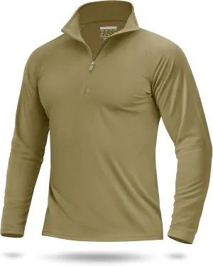 Boladeci Men's UPF 50  Sun Shirts 1/4 Zip Long Sleeve SPF UV Protection Lightweight Quick Dry Quarter Zip Golf Shirts