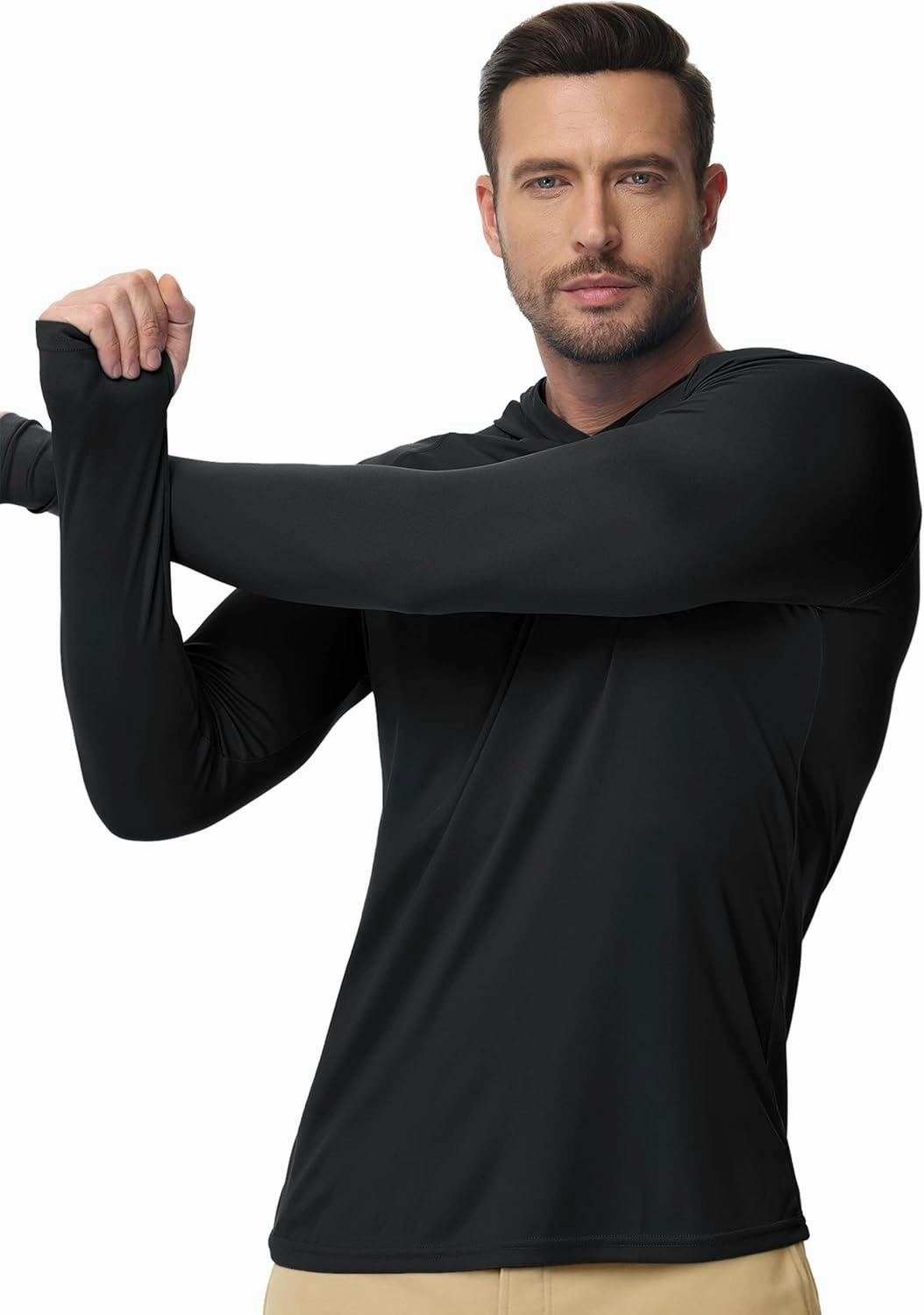 Boladeci Men's UPF 50  Sun Protection Lightweight Hoodie Shirts Long Sleeve Fishing Shirts SPF UV Hiking Swim