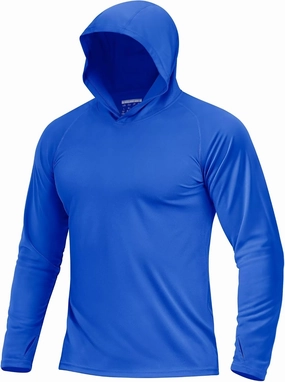 Boladeci Men's UPF 50  Sun Protection Lightweight Hoodie Shirts Long Sleeve Fishing Shirts SPF UV Hiking Swim