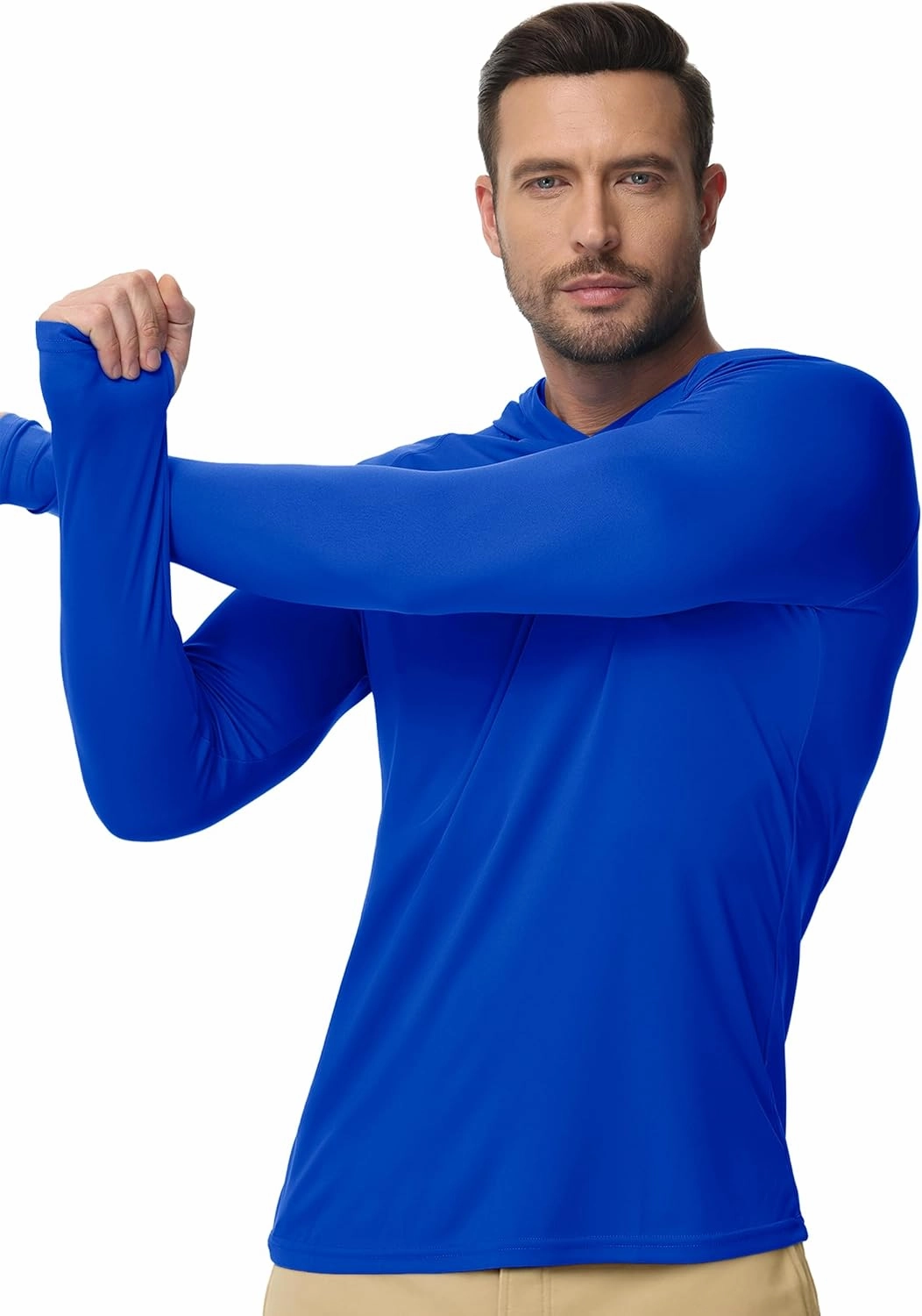 Boladeci Men's UPF 50  Sun Protection Lightweight Hoodie Shirts Long Sleeve Fishing Shirts SPF UV Hiking Swim