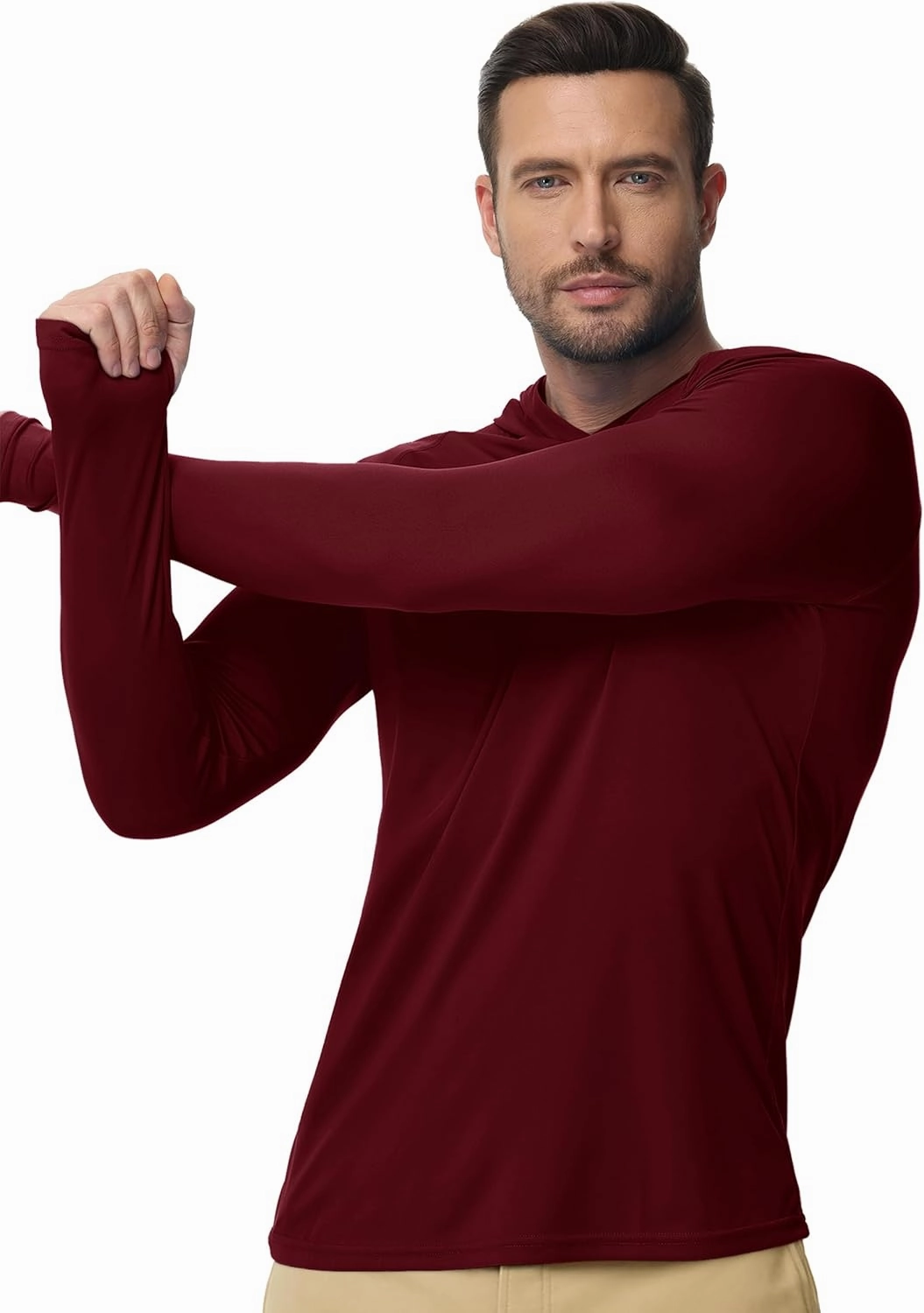 Boladeci Men's UPF 50  Sun Protection Lightweight Hoodie Shirts Long Sleeve Fishing Shirts SPF UV Hiking Swim