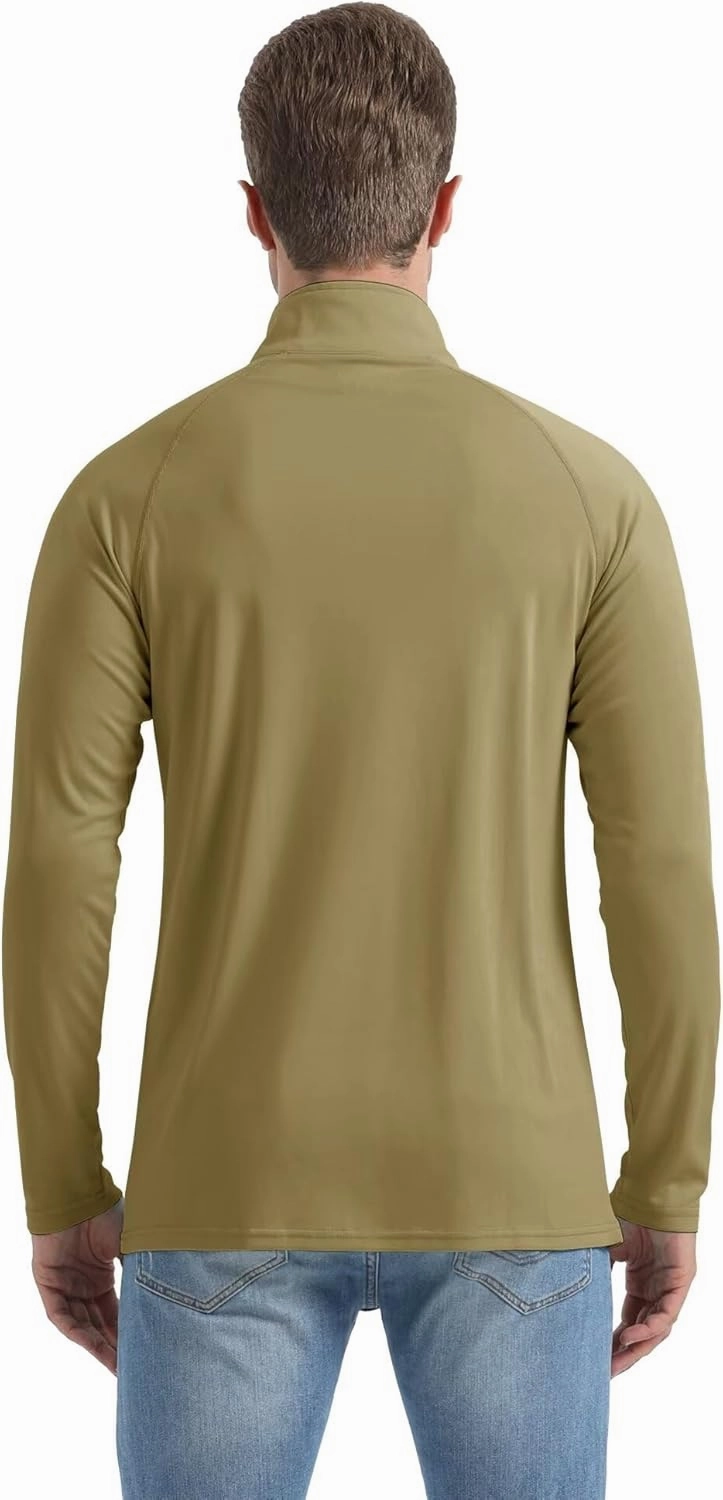 Boladeci Men's UPF 50  Sun Shirts 1/4 Zip Long Sleeve SPF UV Protection Lightweight Quick Dry Quarter Zip Golf Shirts