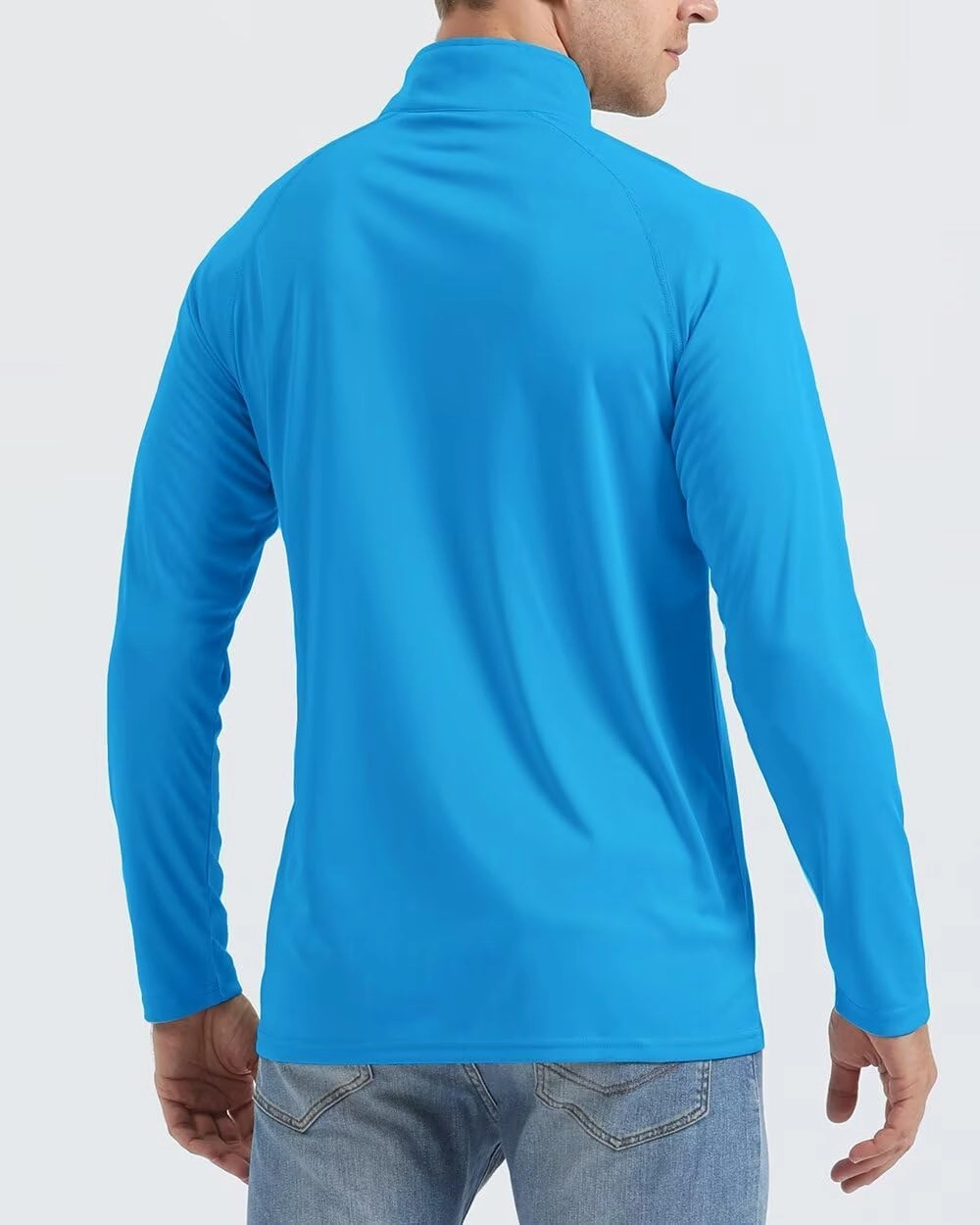 Boladeci Men's UPF 50  Sun Shirts 1/4 Zip Long Sleeve SPF UV Protection Lightweight Quick Dry Quarter Zip Golf Shirts