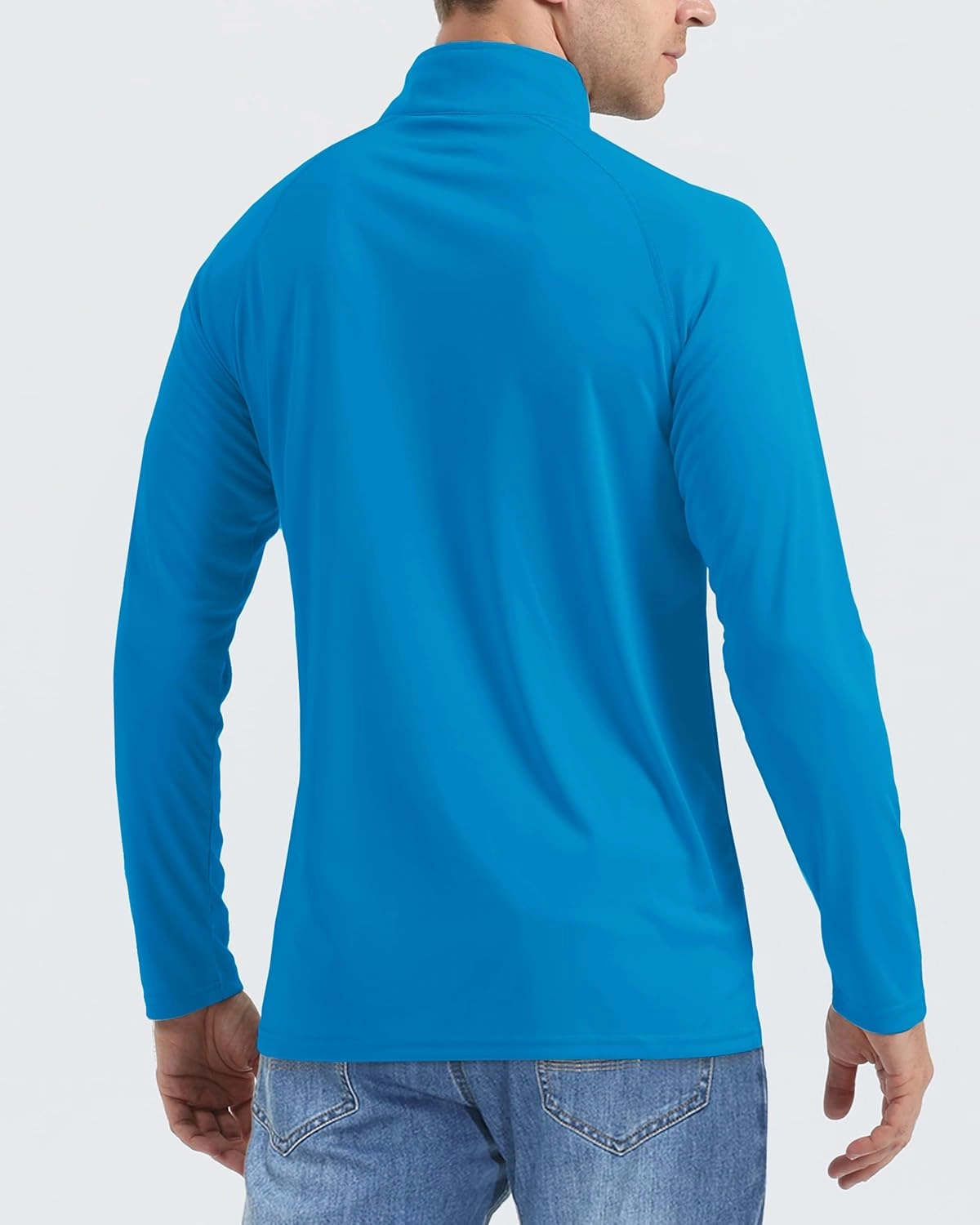 Boladeci Men's UPF 50  Sun Shirts 1/4 Zip Long Sleeve SPF UV Protection Lightweight Quick Dry Quarter Zip Golf Shirts