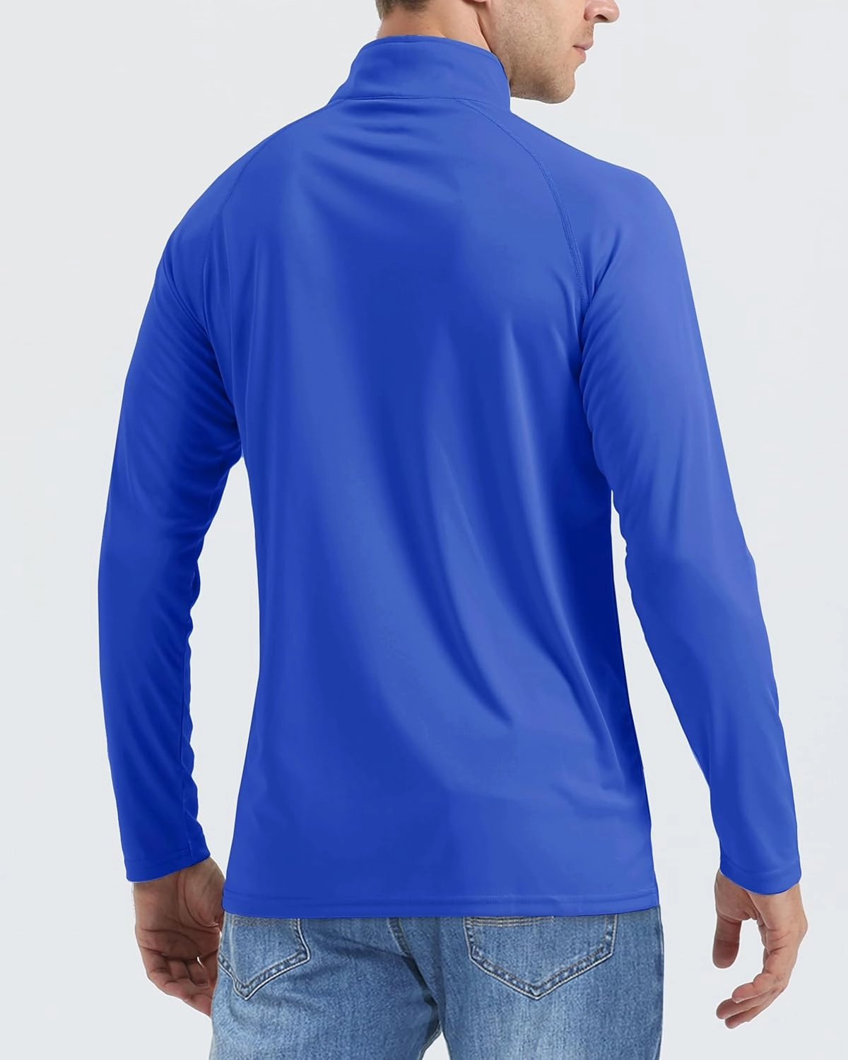 Boladeci Men's UPF 50  Sun Shirts 1/4 Zip Long Sleeve SPF UV Protection Lightweight Quick Dry Quarter Zip Golf Shirts