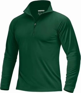 Boladeci Men's UPF 50  Sun Shirts 1/4 Zip Long Sleeve SPF UV Protection Lightweight Quick Dry Quarter Zip Golf Shirts