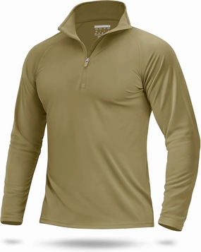 Boladeci Men's UPF 50  Sun Shirts 1/4 Zip Long Sleeve SPF UV Protection Lightweight Quick Dry Quarter Zip Golf Shirts