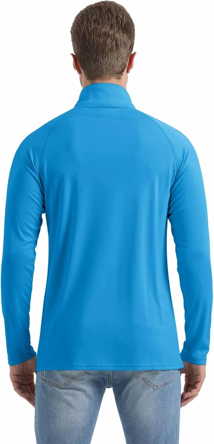 Boladeci Men's UPF 50  Sun Shirts 1/4 Zip Long Sleeve SPF UV Protection Lightweight Quick Dry Quarter Zip Golf Shirts