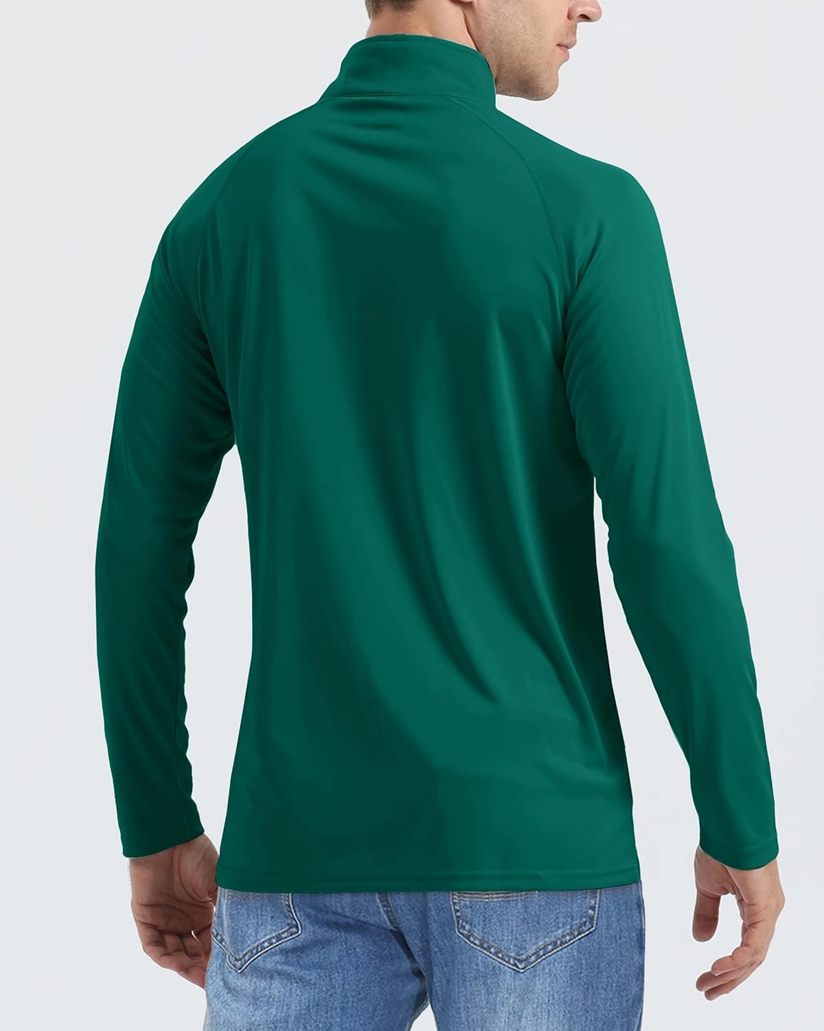Boladeci Men's UPF 50  Sun Shirts 1/4 Zip Long Sleeve SPF UV Protection Lightweight Quick Dry Quarter Zip Golf Shirts