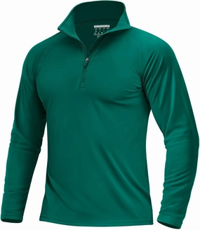 Boladeci Men's UPF 50  Sun Shirts 1/4 Zip Long Sleeve SPF UV Protection Lightweight Quick Dry Quarter Zip Golf Shirts