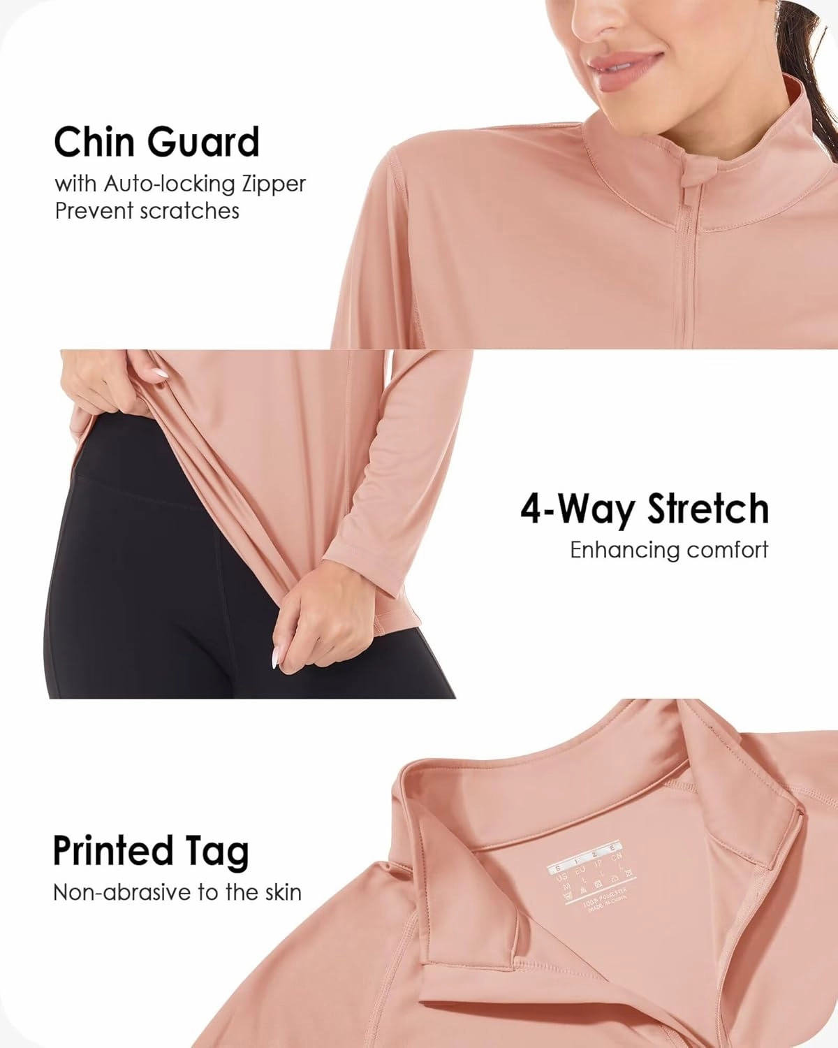 Boladeci Women's 1/4 Zip UPF 50  Sun Shirts Long Sleeve Golf Shirts UV Protection Lightweight Swim Athletic Tops Quick Dry