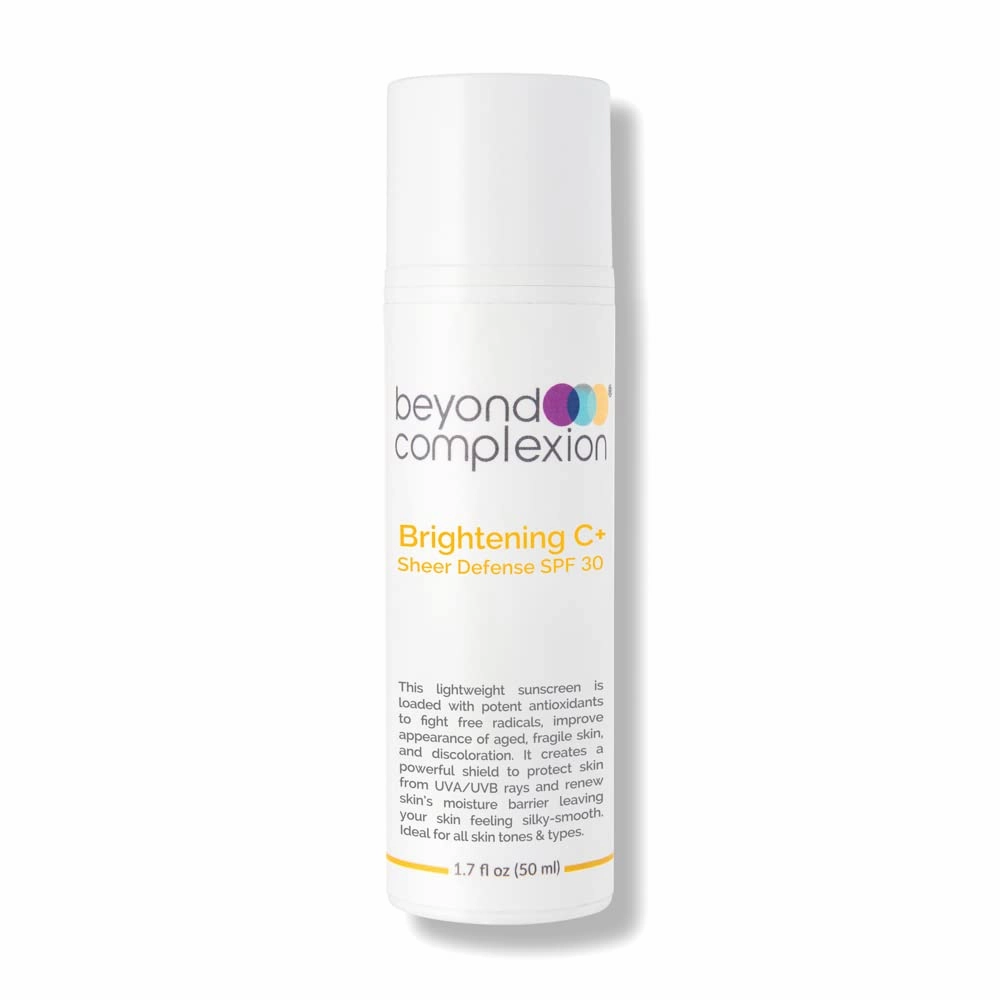 Brightening C  Sheer Defense SPF 30 - Oil-Free, Fast-Absorbing SPF Makeup that Reduces Redness and Evens Skin Tone
