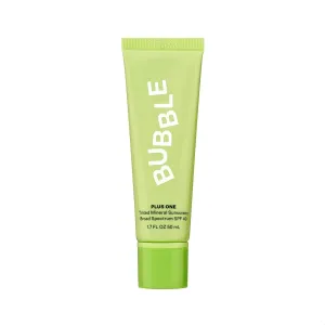 Bubble Skincare Daily Mineral Sunscreen Broad Spectrum SPF 40 - Tinted Sunscreen for Face with Zinc Oxide & Omega 3 Fatty Acids - Hydrating & Blurring Formula Suitable for All Skin Types (50ml)