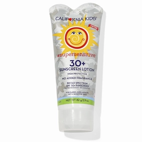 California Kids Sunscreen SPF 30   | Super Sensitive (Unscented) | Kids Mineral Sunscreen | Face   Body | Titanium Dioxide | Travel Size | 82g / 2.9oz