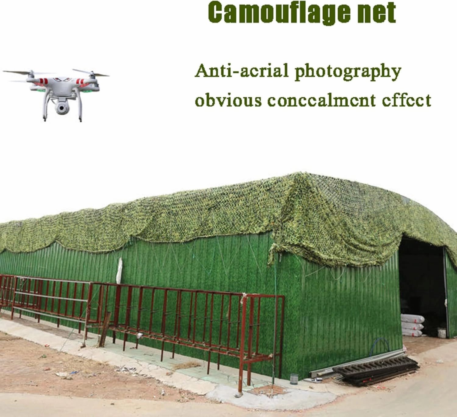 Camo Net Military,Woodland Hunting Hide Net,Outdoor Anti-UV Sunscreen Nets,Tear-Resistant Camouflage Net,for Camping,Backdrop Decoration,Car Covers,4x10m(13 * 33ft)