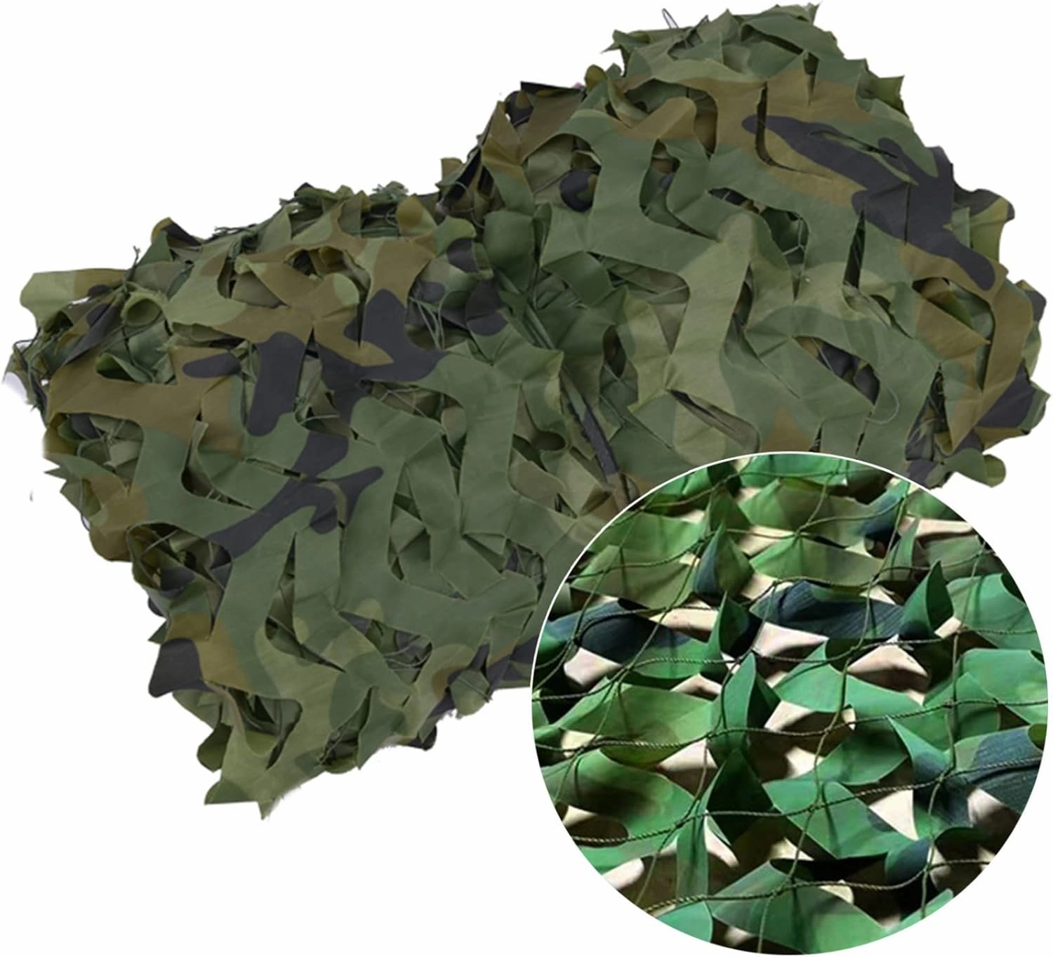Camo Net Military,Woodland Hunting Hide Net,Outdoor Anti-UV Sunscreen Nets,Tear-Resistant Camouflage Net,for Camping,Backdrop Decoration,Car Covers,4x10m(13 * 33ft)