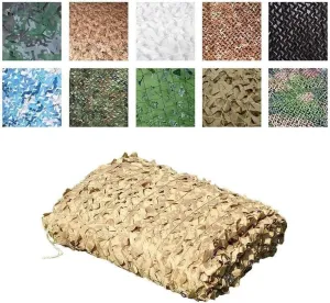 Camouflage Net Awnings Camouflage Net, Mesh Cover, Blinds Camo Netting for Photography Camping Hide Ourdoor Sports Tents Car Cover Garden Decoration (Size : 3x5M)