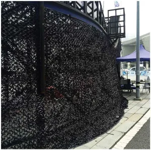 Camouflage Net Awnings Camouflage Net Mesh Net Blinds for Kids Room Army Militray Resistant Shooting Hunting Hide Camping Tents Shade Reusable for Sunshade Shelters ( Color : Black , Size : 2x20M )