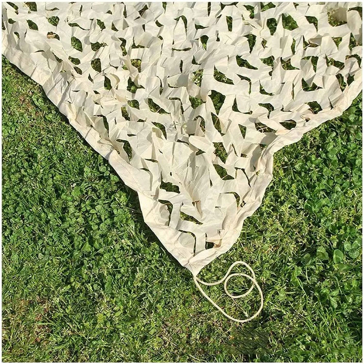 Camouflage Net Sunscreen, Reinforced Military Camo Netting, Used for Hunting, Camping, Sunshade, Garden, Tear-Resistant Beige Camouflage Netting, Privacy Screen