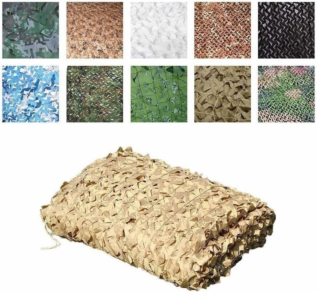 Camouflage Net Awnings Camouflage Net, Mesh Cover, Blinds Camo Netting for Photography Camping Hide Ourdoor Sports Tents Car Cover Garden Decoration (Size : 4x10M)