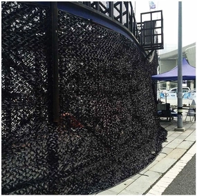 Camouflage Net Awnings Camouflage Net Mesh Net Blinds for Kids Room Army Militray Resistant Shooting Hunting Hide Camping Tents Shade Reusable for Sunshade Shelters ( Color : Black , Size : 4x5M )