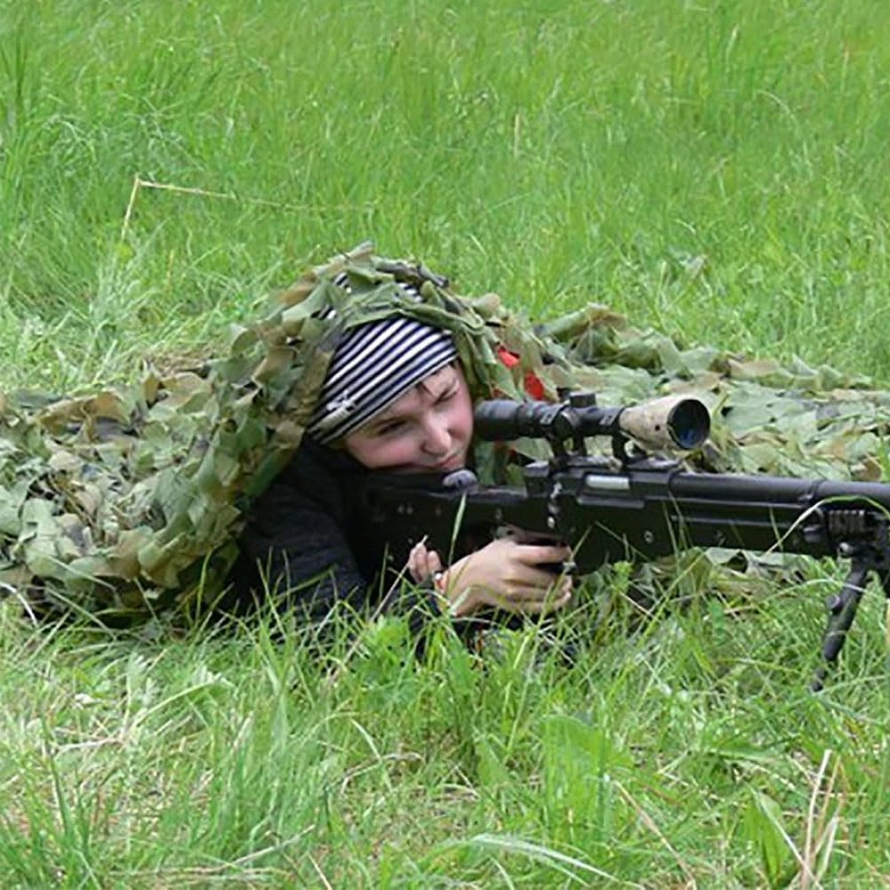 Camouflage Net Military Camo Cover Hunting Camo Netting for Army Shelter Camping Military Shooting Sunscreen 6.6ft/9.8ft/13.1ft/16.4ft/19.7ft