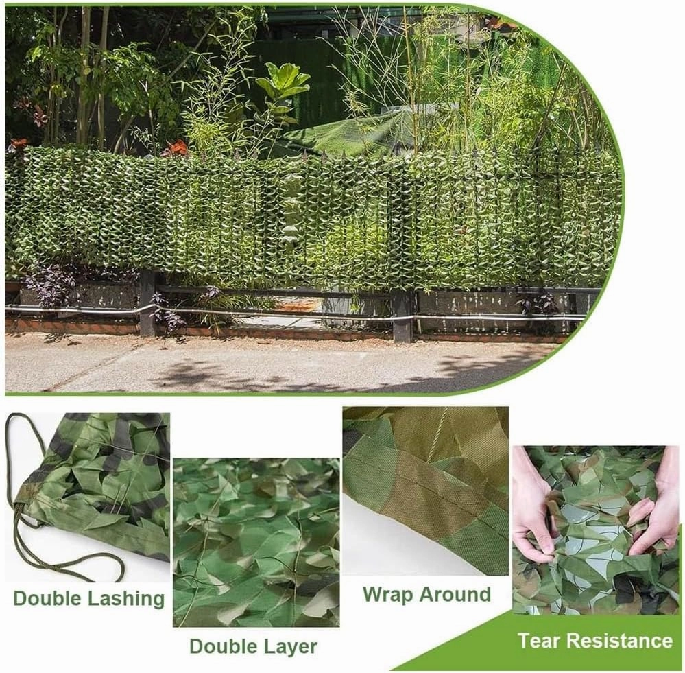 Camouflage Net Military Camo Cover Hunting Camo Netting for Army Shelter Camping Military Shooting Sunscreen 6.6ft/9.8ft/13.1ft/16.4ft/19.7ft