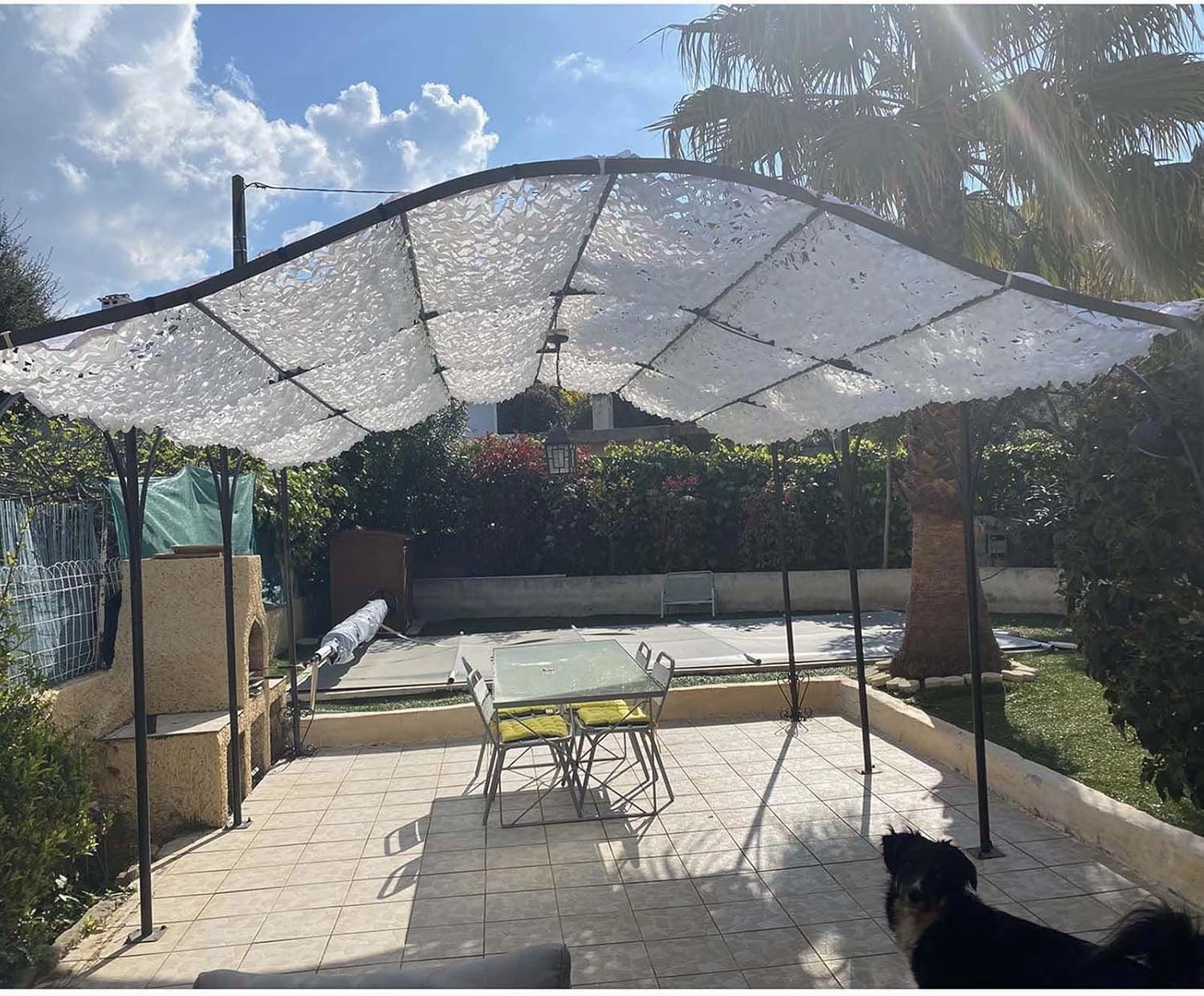 Camouflage Net Sunscreen, Military Hunting Camo Netting Reinforced Shade Mesh, White Anti-uv Camouflage Netting for Outdoor Camping, Shooting, Decoration, 1.5/2/3/4/6m,7x9m(26.2 * 29.5ft)