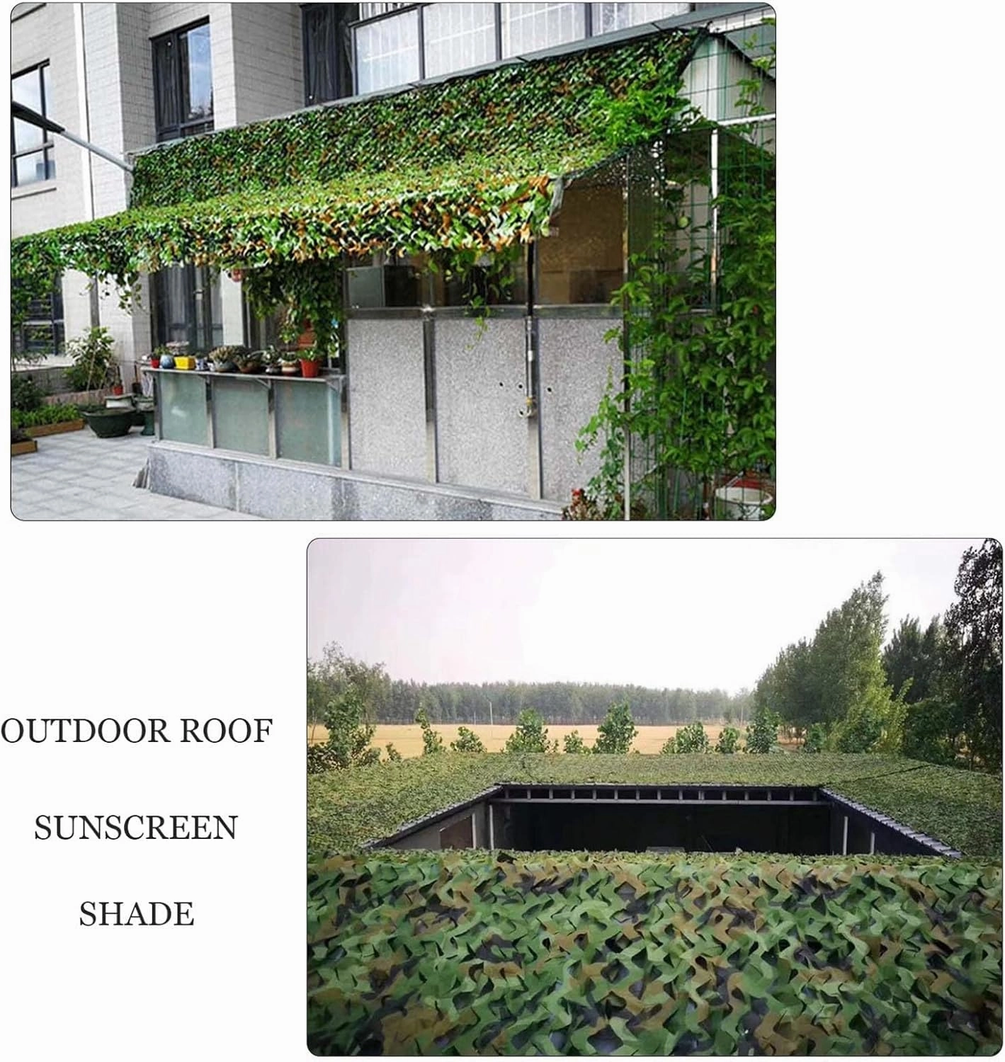 Camouflage Netting, 1.5/2/4/6/8m Sunblock Mesh, Military Hunting Camo Netting, for Patio, Pergola, Camouflage Decoration, Outdoor Uv Protection Sunshade Net Cover,3x4m(9.8 * 13ft)
