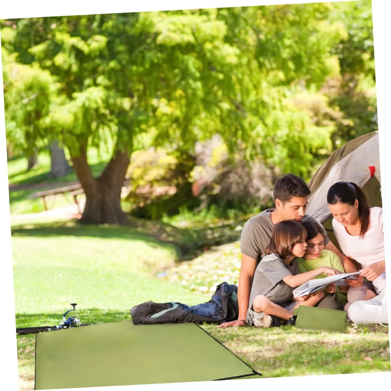 Camping Tent Accessories Oxford Cloth Ground Mat -Proof Portable Outdoor Blanket Beach Camping Pad