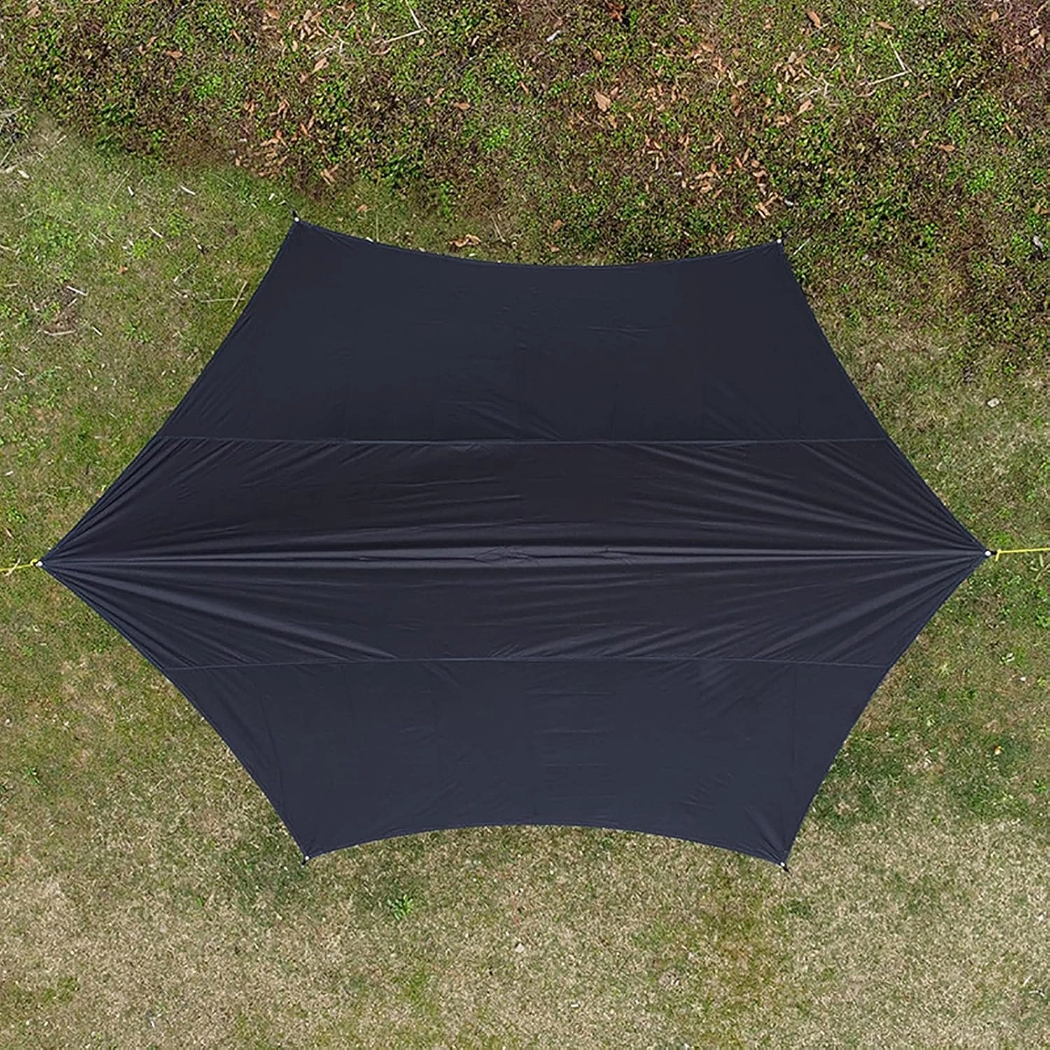 Camping Tarp Waterproof 15 x 15 ft Lightweight Tent, Hammock Rain Fly, UV Protection Large Lightweight Camping Gear, Sunscreen Awning Canopy with Silver Coating for Outdoors Backpacking Patio