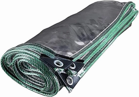 Camping Tent Tarps,Awning Tent Tarpaulin Clear PVC Thick Anti-Tearing Anti-Aging Anti-Uv Easy to Fold Sunscreen Waterproof Greenhouse Outdoor Sports Plastic Cloth,1M× ()