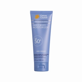 Cancer Council Sunscreen Body Lotion Moisturizer, SPF50 , Sun Care with Vitamin E, Aloe Vera, Broad Spectrum UVA/UVB Sun Protection, Sensitive Skin, Paraben & Fragrance Free, Water Resistant, 150ml
