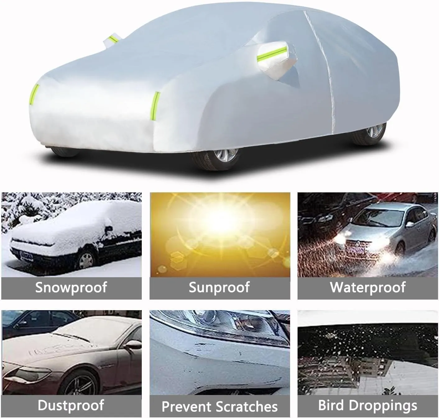 Car Cover Compatible with Ligier JS RC Coupe 2013,Outdoor Car Covers All Weather Waterproof Breathable Large Car Cover with Zipper,Custom Full Car Cover,for Snow Rain Dust Protection ( Color : E , Siz