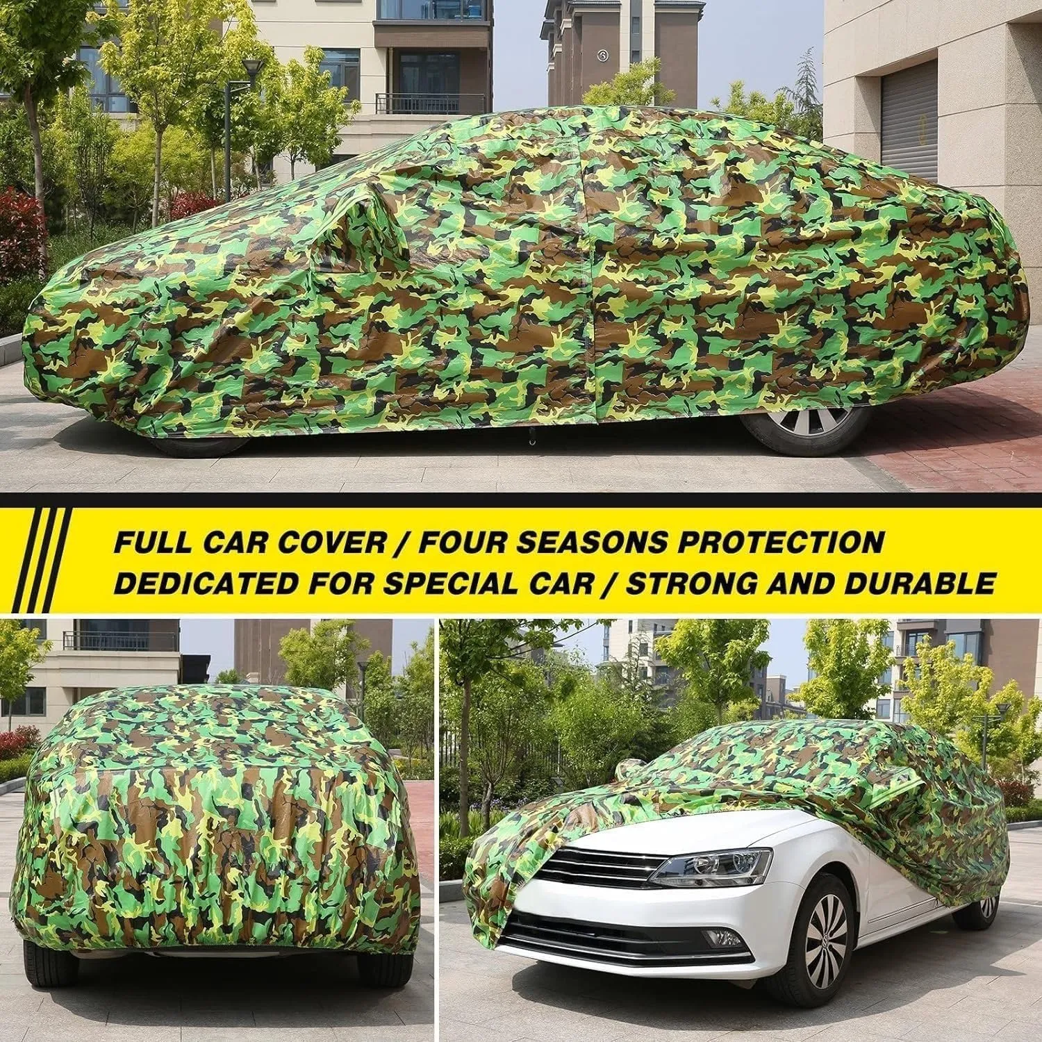 Car Cover Compatible with Ligier Js50 Hatchback 2013,Outdoor Car Covers All Weather Waterproof Breathable Large Car Cover with Zipper,Custom Full Car Cover,for Snow Rain Dust Protection ( Color : F ,
