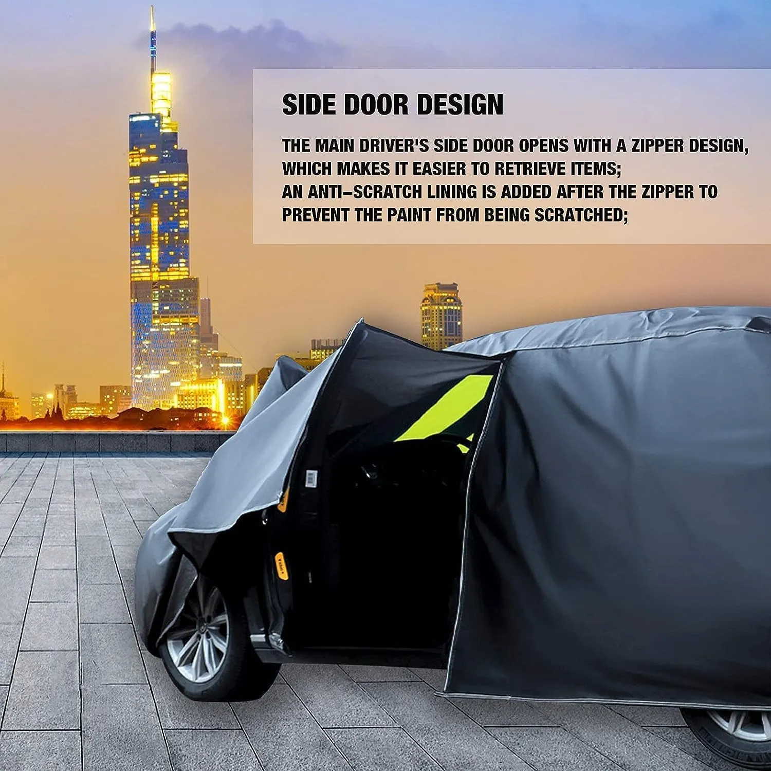 Car Cover Compatible with Ligier Pulse 4 Chassis 2019,Outdoor Car Covers All Weather Waterproof Breathable Large Car Cover with Zipper,Custom Full Car Cover,for Snow Rain Dust Protection ( Color : C ,