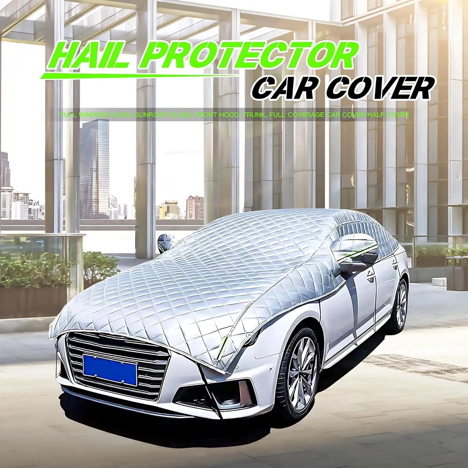 Car Cover Waterproof Fits for Mazda RX 7 III FD 1992-2000, All Weather Car Covers Outdoor Waterproof, for Automobiles Winter Snow car Cover, with Zipper(Silver-semi)