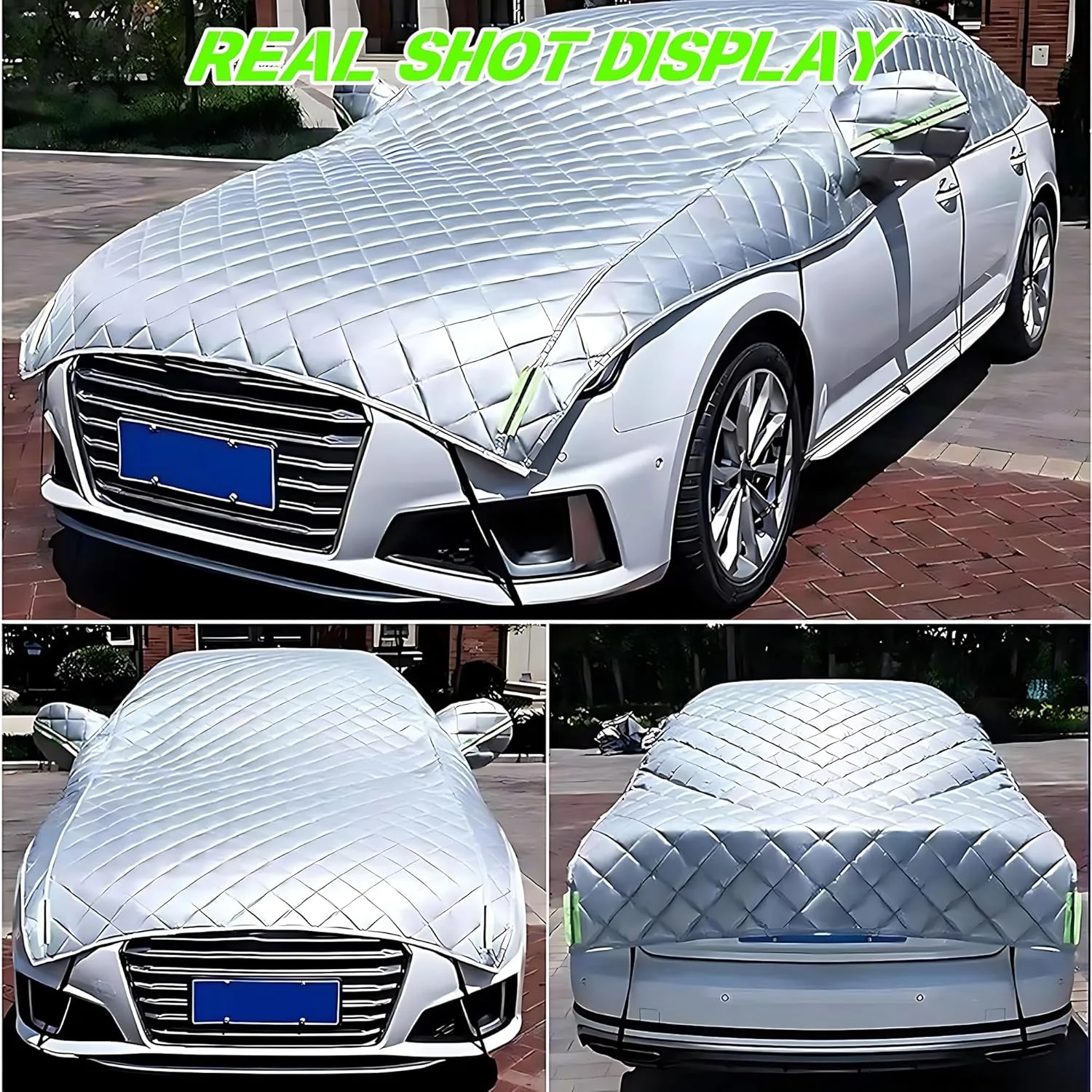 Car Cover Waterproof Fits for Mazda RX 7 III FD 1992-2000, All Weather Car Covers Outdoor Waterproof, for Automobiles Winter Snow car Cover, with Zipper(Silver-semi)
