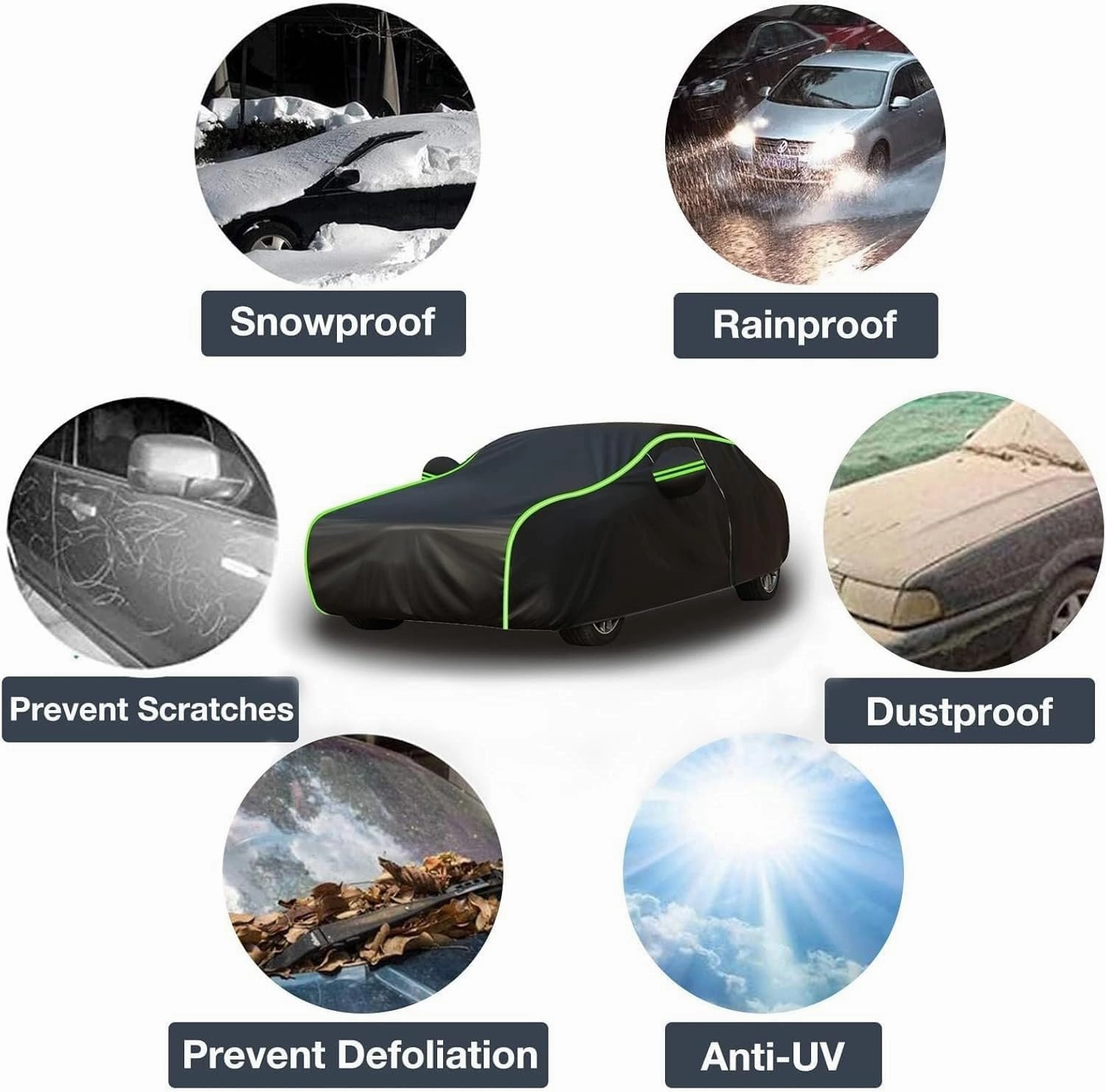 Car Cover Compatible with McLaren 570 600LT 12C 625C 650S 2017-2025 - 5-Layer All-Weather, Waterproof and Hailproof Defense(A,600LT)