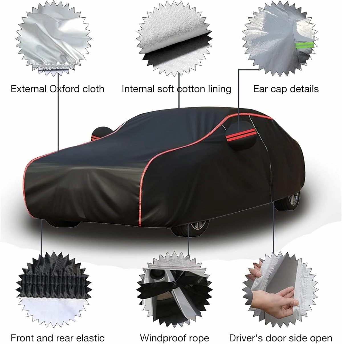 Car Cover Compatible with McLaren 675LT Solus 765LT P15 2017-2025 - 5-Layer All-Weather, Waterproof and Hailproof Defense(D,765LT)