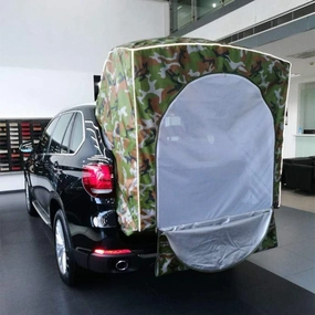 Car Rear Roof Outdoor Equipment Camping Tent Canopy Tail Ledger Picnic Awning for BMW X5 Only for SUV Nostandbar