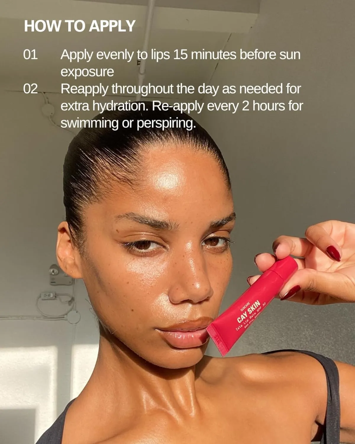Cay Skin Isle Lip Balm SPF 30 – High Shine, Hydrating, Non-Sticky Lip Gloss in Vanilla Brown Sugar Flavor – Formulated with Natural Ingredients for All Skin Tones – 3-Pack, Clear