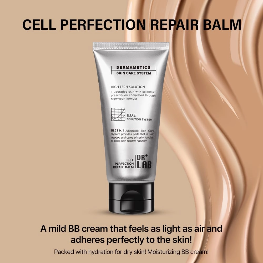 Cell Perfection Repair Balm 1.69 fl oz /50ml Tinted Repairing Moisturizing Soothing Cream K-beauty Mild Formula BB