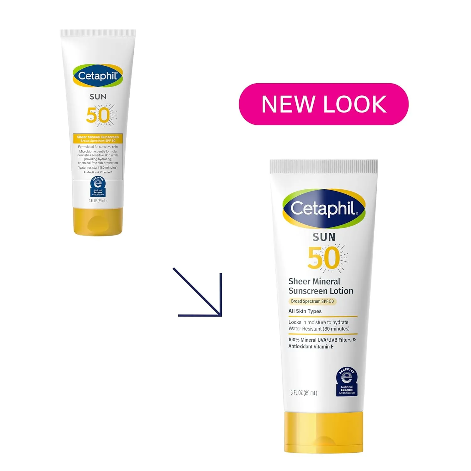CETAPHIL Sheer Mineral Sunscreen Lotion for Face & Body | 3 fl oz | 100% Mineral Sunscreen: Zinc Oxide & Titanium Dioxide | Broad Spectrum SPF 50 | For Sensitive Skin | Dermatologist Recommended Brand