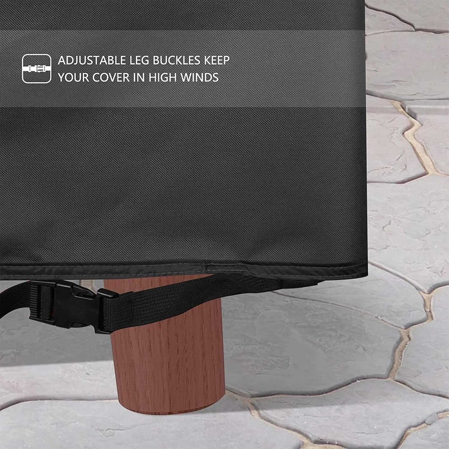 CHINCHILLA 7/8/9 ft Pool Table Cover, Waterproof Sunscreen Billiard Cover Polyester Fabric ，for Snooker Billiard Table Cover