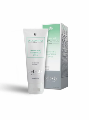Clesty Beauty Oil-Control Sunscreen SPF 30 – Lightweight, Non-Greasy Sunscreen for Oily Skin, 2 oz Matte Moisturizing Cream with Broad Spectrum UVA And UVB Beauty Sun Protection Sun Protection